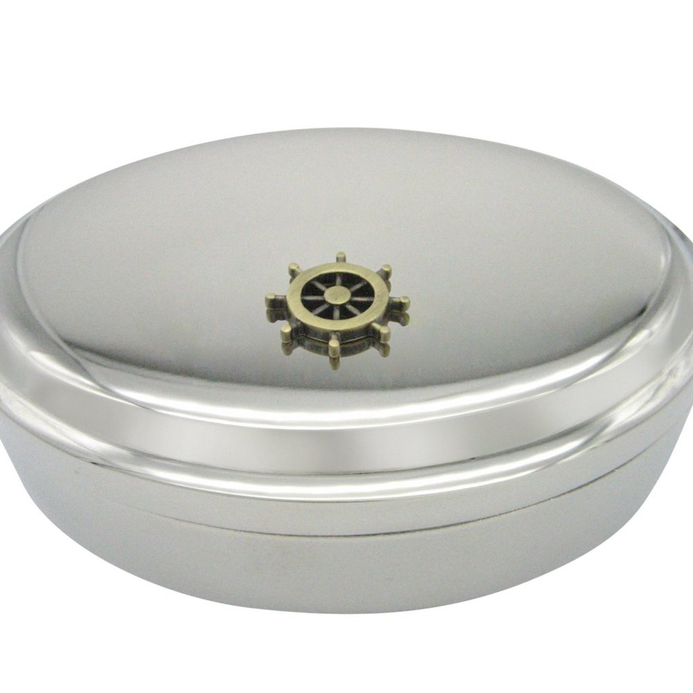 Nautical Ship Steering Helm Pendant Jewelry Box
